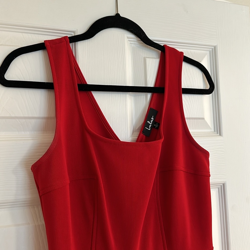 Lulu’s Red Dress - Picture 6 of 7